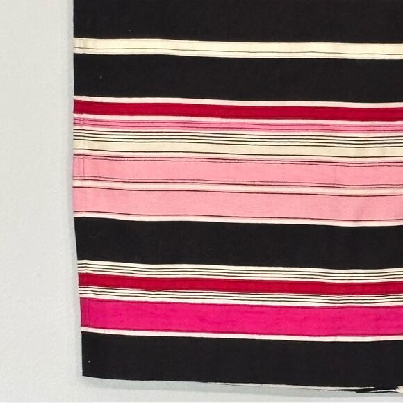Talbots | Women’s Petite Silky Ribbon Pencil Skirt Grosgrain Striped Lined Pink - Picture 5 of 16